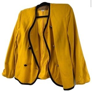 vintage saville yellow & black jacket size:6